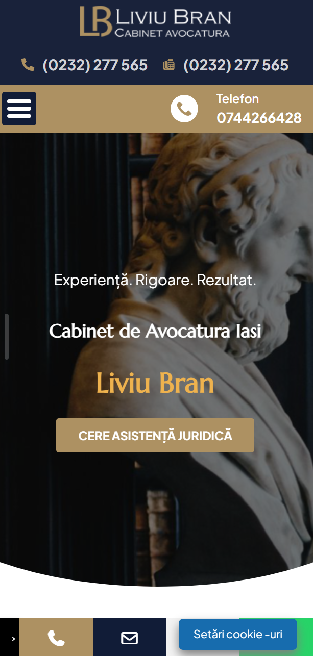 Versiune mobil liviubran.ro - Cabinet de Avocatura Liviu Bran